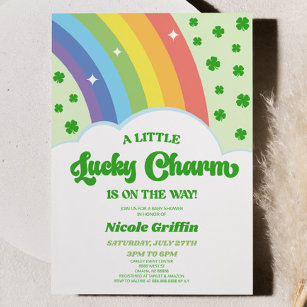 A Lucky Charm St. Patrick's Day Baby Shower Invitation