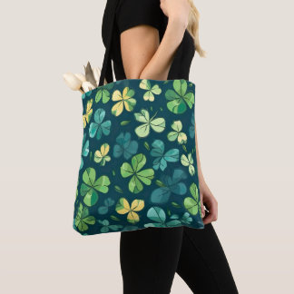 a lucky four-leaf clover bag