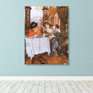 A Luncheon (Le Dejeuner) by James Tissot Canvas Print