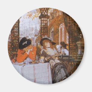 A Luncheon (Le Dejeuner) by James Tissot Magnet