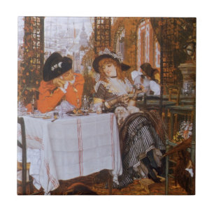 A Luncheon (Le Dejeuner) by James Tissot Tile