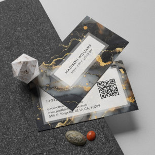 A luxurious black marble background business card