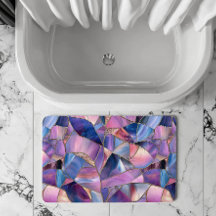 A luxurious Purple Tones Stained Glass Pattern
