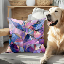 A luxurious Purple Tones Stained Glass Pattern