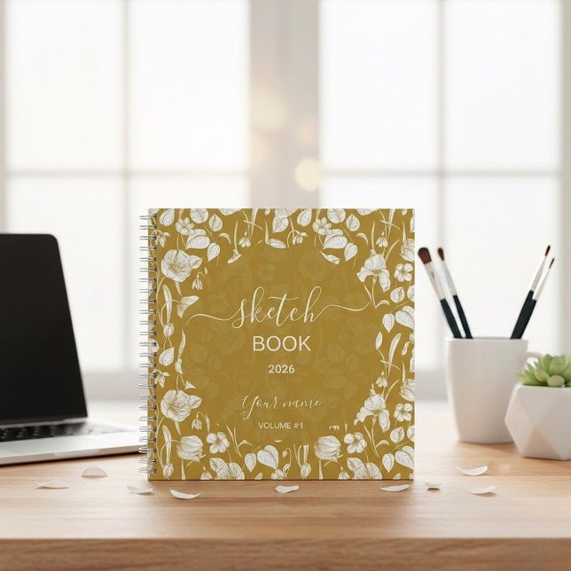 A luxurious, regal gold sketchbook! notebook (Creator Uploaded)