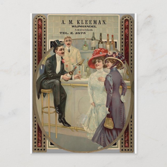 A.M. Kleeman Whiskey 1900-1925 Postcard (Front)