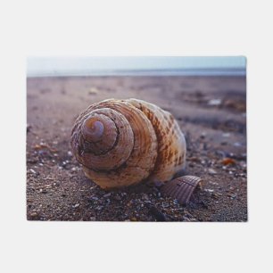A Macro View Of A Spiral Shell Doormat