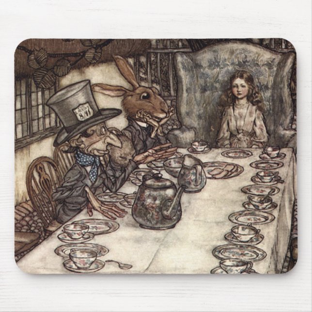 A Mad Tea-Party Mouse Mat (Front)