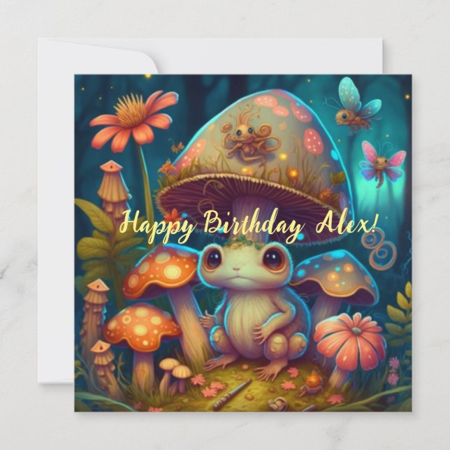 A magic mushroom frog  (Front)