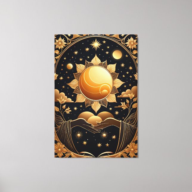 a magic tarot painting canvas print (Front)