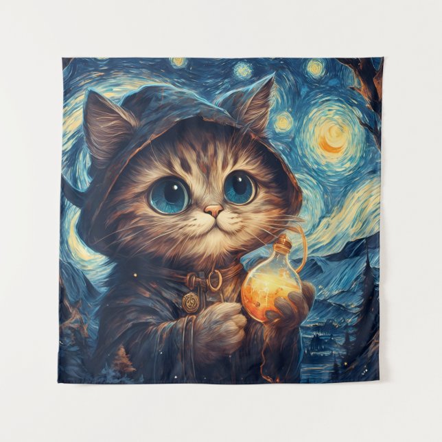A Magical Cat Tapestry (Front)