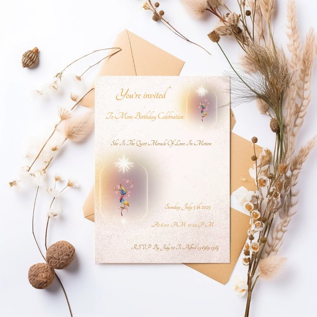 A magical celebration mum’s birthday  finvitation  invitation (Creator Uploaded)