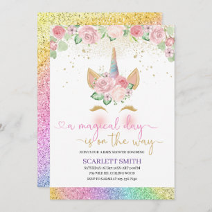 A Magical Day is on the Way Baby Shower Invitation