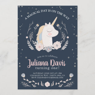 A Magical Day is On The Way Unicorn Invitation
