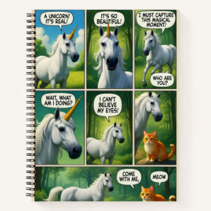 A Magical Encounter with a Talking Cat Notebook
