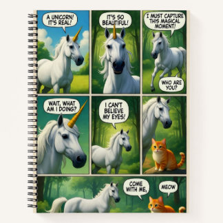 A Magical Encounter with a Talking Cat Notebook