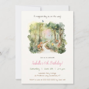 A Magical Fairy Forest Birthday Kid's Invitation