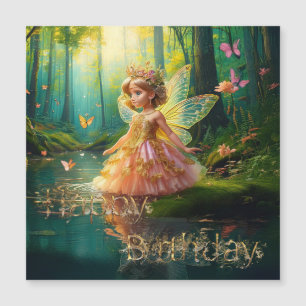 A magical fairy in a pond Happy Birthday