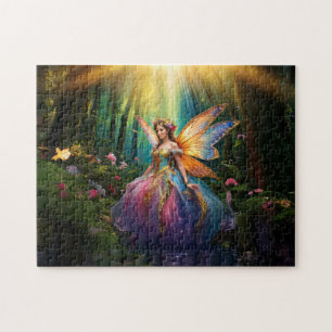 A magical fairy in an enchanted forest jigsaw puzzle