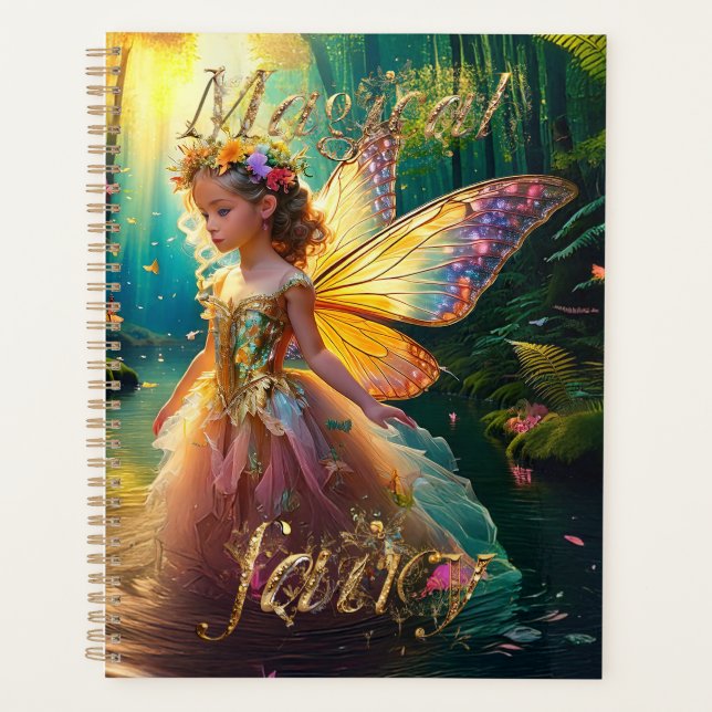 A magical fairy pond Magical Fairy Decorative Text Planner (Front)