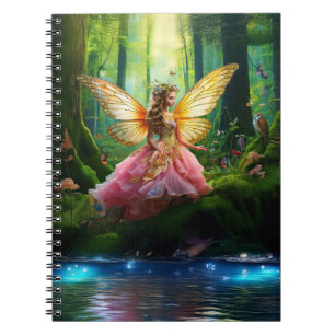 A magical fairy woodland forest notebook