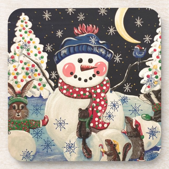 "A Magical Night in the Snow" Coaster (Front)