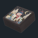 "A Magical Night in the Snow" Keepsake Box<br><div class="desc">"A Magical Night in the Snow" was originally hand painted by International Artist Jennifer Lake. The painting is part of the collection " MS. Elizabeth's Day Off" designed and produced by Jennifer Lake. The collection is a whimsical story based line and highlights the lives of three best friends: Ms. Elizabeth...</div>