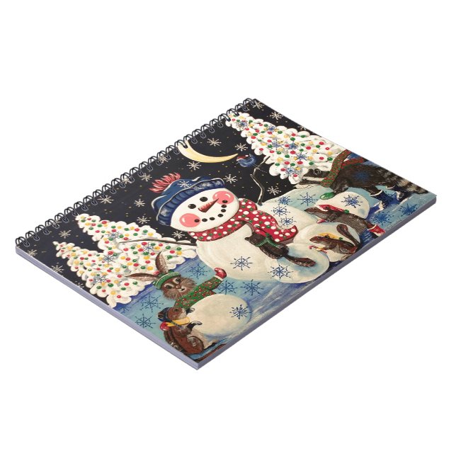 "A Magical Night in the Snow" Notebook (Left Side)