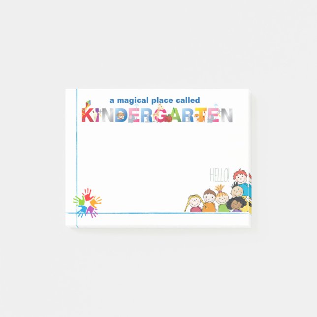 A Magical Place Called Kindergarten Post-it Notes (Front)