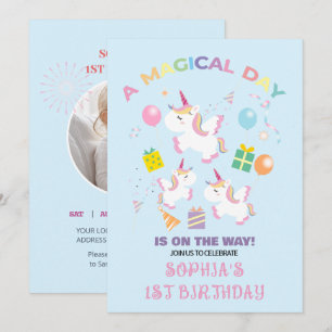 A Magical Unicorn Birthday Invitation
