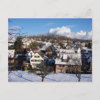 A magical Winter Village Postcard