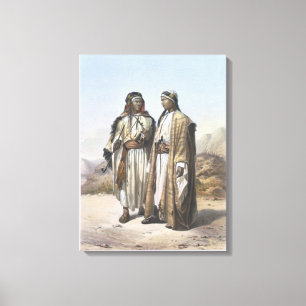 A Mahazi and a Soualeh Bedouin, illustration from Canvas Print