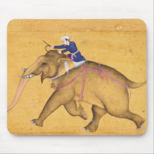 A Mahout riding an Elephant, from the Large Clive Mouse Mat