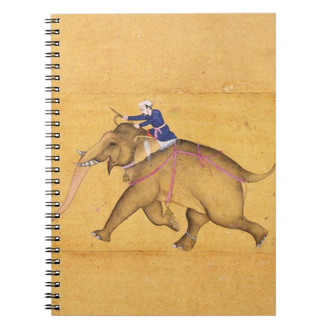 A Mahout riding an Elephant, from the Large Clive Notebook (Front)