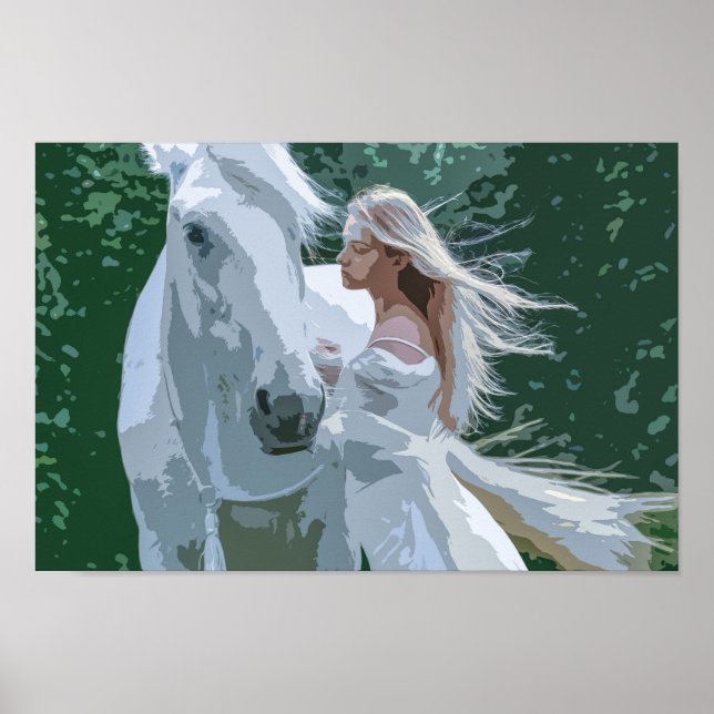 A Maiden and a White Horse | Poster (Front)