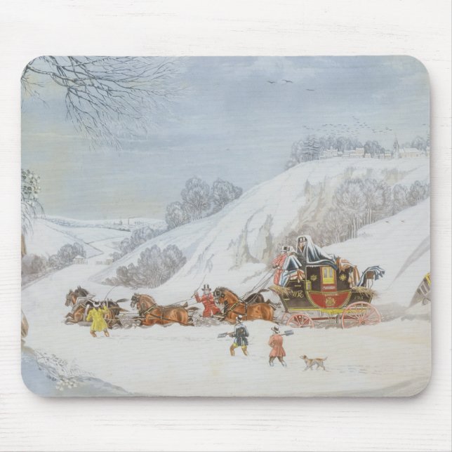 A Mail in Deep Snow Mouse Mat (Front)