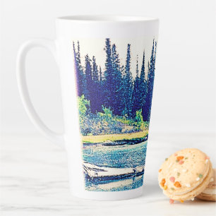 A Majestic Canadian Wilderness Forest. Buy Now Latte Mug