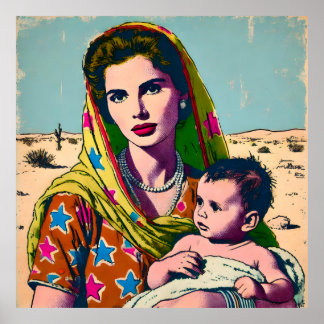 A mama in the desert poster