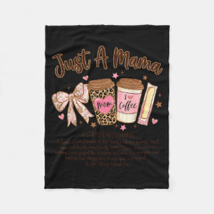 A mama string cheese era coffee mother day coquett fleece blanket