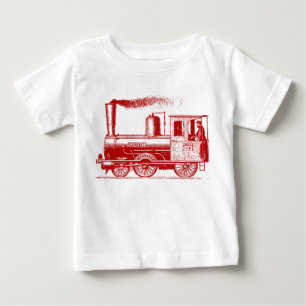 A Man and His Train - Ruby Baby T-Shirt