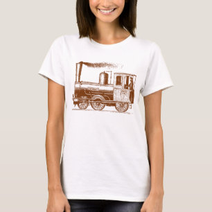 A Man and His Train - Walnut T-Shirt