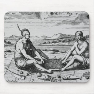 A Man And His Wife At Dinner, 1705 Mouse Mat