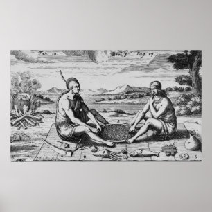 A Man And His Wife At Dinner, 1705 Poster