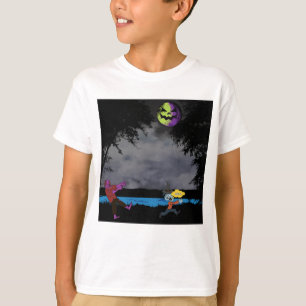 A man chased by zombies T-Shirt