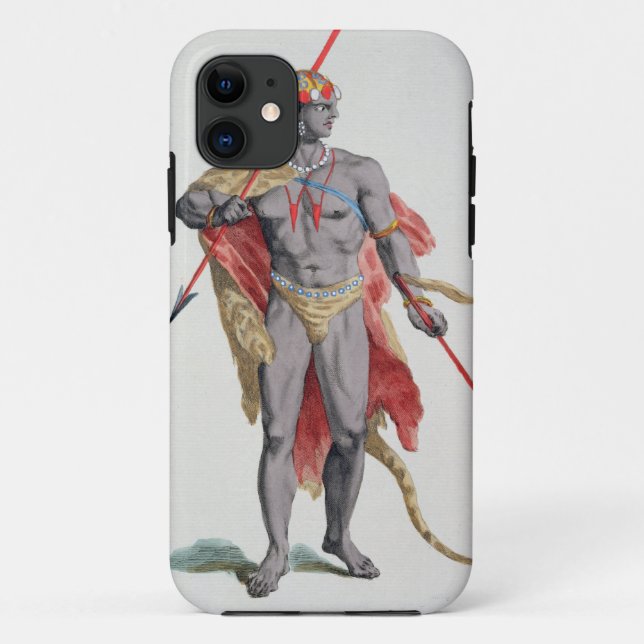 A Man from the Caribbean, 1780 (coloured engraving Case-Mate iPhone Case (Back)