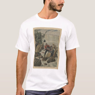 A man in a barrel crossing the Niagara Falls T-Shirt