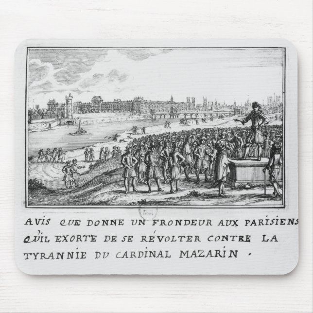 A man of the Fronde exhorting the Parisians Mouse Mat (Front)