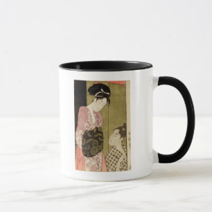 A Man Painting a Woman Mug