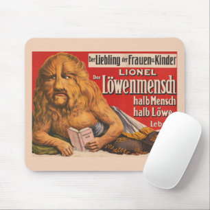 A Man With Lions Head Reading Shakespeare, 1913. Mouse Mat