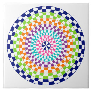 A mandala tile
